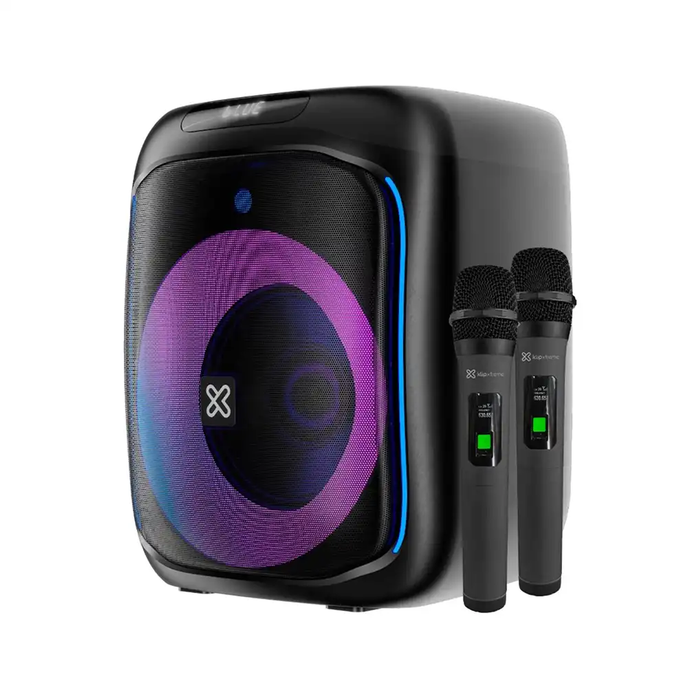 Bocina Klip Xtreme KLS-655 1800W PMPO 2 Micrófonos Guatemala