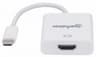 Adaptador Manhattan 152921 USB-C Super Velocidad A HDMI Color Blanco