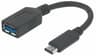 Adaptador Manhattan 355285 USB-C 3.2 Macho A Hembra USB-A Color Negro 