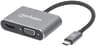 Adaptador Manhattan 130691 USB-C A HDMI Y VGA Con USB-A Y USB-C 
