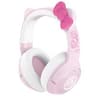 Audifono Bluetooth Para Gaming Marca Razer Modelo Kraken Kitty V2 Edicion Hello Kitty And Friends Color Rosado Con Blanco Con Chroma RGB Y NoiseCancelling