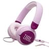 Audifonos Marca JBL Modelo Junior 320 Para Ninos Nivel De Presion Sonora Por Debajo De 85dB Con Microfono Conexion 3.5mm Color Morado