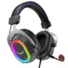 Audifono Alambrico Para Gamers Marca fifine Modelo AmpliGame H13 Con Microfono Y RGB Conexion USB Color Negro