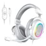 Audifono H6W Fifine USB Con Microfono 7.1 RGB Color Blanco