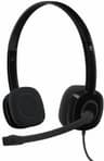 Audifono Marca Logitech Modelo H151 Con Microfono Y Control De Volumen Conexion 3.5mm Color Negro