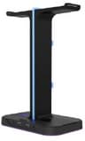 dual stand para audifonos xtech xth-690 2 puertos usb  rgb
