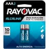BATERIAS RAYOVAC ALCALINA 2 UNIDADES AAA P036091
