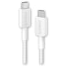 Cable Trenzado USB-C A USB-C Marca Anker Modelo 322 De 6 Pies Color Blanco