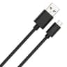 Cable USB-A A Micro USB De 2 Metros Trenzado Velocidad De Transferencia De Datos De 480Mbps Marca AON Modelo AO-CB-3004ColorNegro