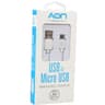 CABLE AON USB A MICRO USB 2METROS TRENZADO BLANCO AO-CB-3011