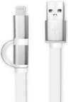 ARGOM CABLE MICRO USB CON CONECTOR LIGHTNING 3 PIES ARG-CB-0058
