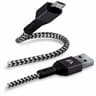 CABLE ARGOM MICRO USB A USB 2.0 1.8METROS TRENZADO NEGRO ARG-CB-0021BK