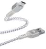 CABLE ARGOM USB-C A USB 2.0 1.8METROS TRENZADO BLANCO ARG-CB-0025WT
