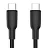 CABLE ARGOM USB-C A USB-C 1.8METROS SILICONE NEGRO ARG-CB-0070BK