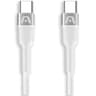 Cable USB-C A USB-C Marca ArgomTech Modelo ARG-CB-0047WT De 65 Watts Longitud De 1.8 Metros Color Blanco