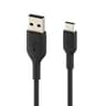 Cable USB-A A USB-C Marca Belkin Modelo BoostCharge Longitud De 1 Metro Color Negro CAB001BT1MBK