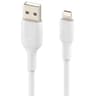 Cable USB-A A Lightning Marca Belkin Modelo Boostcharge CAA001BT1MWH De 1 Metro Color Blanco