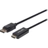 Cable Manhattan 153188 Display Port Macho A HDMI Resolución 1080P 3 Metros     