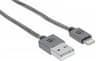 MANHATTAN 394345 CABLE iLYNK LIGHTNING 1METRO GRIS iPod/iPhone/iPad