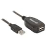 Cable De Extension Activa USB-A Marca Manhattan Modelo 150958 Alta Velocidad De 20 Metros
