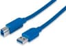 MANHATTAN 393881 CABLE USB 3.0 A MACHO A B MACHO 6.5PIES/2M AZUL