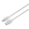 Cable USB Marca Manhattan Modelo 395182 USB 2.0 Type-A Macho A USB Type-B Macho Longitud De 5 Metros 16.5 Pies Velocidad De Transferencia De Hasta 480Mbps Color Plateado