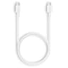 Cable USB-C A USB-C Marca Samsung Modelo De 3 Amperios Soporta 60 Watts Longitud De 1 Metro Color Blanco