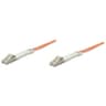 Cable Fibra Optica LC A LC UPC Duplex Marca INTELLINET Modelo 471220 Color Naranja Medida de 3 Metros