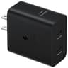 Cargador De Pared Marca Samsung Modelo EP-T5020XBEGCA De 50 Watts Con 2 USB-C  DUO Color Negro
