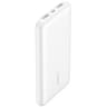 Cargador De Bateria Marca Belkin Modelo Modelo BoostCharge BPB011BTWH De 10000mAh Potencia De 15 Watts Con Dos Puertos USB-A Y 1 Puerto USB-C Color Blanco 