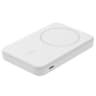 Cargador De Bateria Marca Belkin Modelo Boostcharge Pro BPD006BTWH De 5000mAh Potencia De 15 Watts Magnetico Con Qi2 Color Blanco