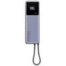 Powerbank Marca Xiaomi Modelo BHR9361GL De 10000mAh Con Cable incorporado USB-C Potencia De 165 Watts Color Gris