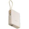 Powerbank Marca Xiaomi Modelo BHR9333GL De 10000mAh Con Cable USB-C Incorporado Potencia De 33 Watts Color Beige