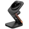 Cargador Inalambrico 3 En 1 Magnetico Marca Argom Modelo ARG-AC-0144BK De 15 WattsColorNegro