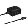 SAMSUNG CARGADOR 1 USB-C 25W  DE PARED NEGRO CON CABLE EP-T2510XBTGTW