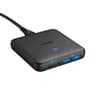 Powerport Marca Anker Modelo III Cargador De 65W Con 2 Puertos USB-C Y 2 Puertos USB-A Color Negro