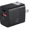 ARGOM CARGADOR  2 PUERTOS 1 USB-C Y 1 USB-A 38W DE PARED ARG-AC-0122BK