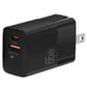 ARGOM CARGADOR VOLTA P7 POTENCIA DE 65 WATTS CON PUERTO USB-C, USB-A DE PARED ARG-AC-0125BK