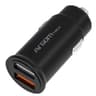 Cargador Dual Usb-A Para Carro 30W 2.4A/1.5A Marca Argom Arg-Ac-0111Bk 