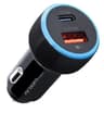 ARGOM AC-0118BK CARGADOR USB-A Y USB-C  PARA CARRO 38W 2A/1.5A