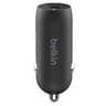 Cargador Para Carro USB-C Marca Belkin Modelo BoostCharge CCA004BTBK Potencia De 30 Watts Color Negro