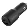 Cargador Para Carro USB-C Y USB-A Marca Belkin Modelo BoostCharge CCB005BTBK Potencia De 42 Watts Color Negro
