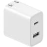 CARGADOR XIAOMI 1 PUERTO USB-C Y USB-A FAST CHARGER 33W PARED BLANCO