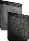 ARGENTO 2FUNDAS BOLSILLO ADHESIVO P/ TARJETA CELULAR NEGRO IA8296-BKG