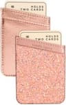 ARGENTO 2FUNDAS BOLSILLO ADHESIVO P/ TARJETA CELULAR ROSEGL IA8298-RG8