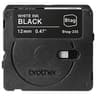 Cinta Para Rotuladora Marca Brother Modelo BTAG335 De 12mm X 4m Color Blanco Sobre Negro Para P-touch PT-N10 PT-N20 PT-N25BT
