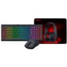 Combo Marca Redragon Modelo S147 Incluye Teclado De Membrana Idioma Español K515, Mouse M724, Audifono H211 RGByMousePadP016