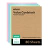 Cartulina Cricut Modelo Value Cardstock Pastels Sampler 8.5" X 11" 80 Hojas 2011055