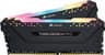 2 Memorias RAM DDR4 De 8GB Cada Una Marca CORSAIR Modelo VENGEANCE RGB PRO Con Frecuencia De 2666Mhz Color Negro