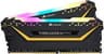 2 Memorias RAM DDR4 De 16GB Cada Una Marca CORSAIR Modelo VENGEANCE RGB PRO Con Frecuencia De 3200Mhz Color Negro